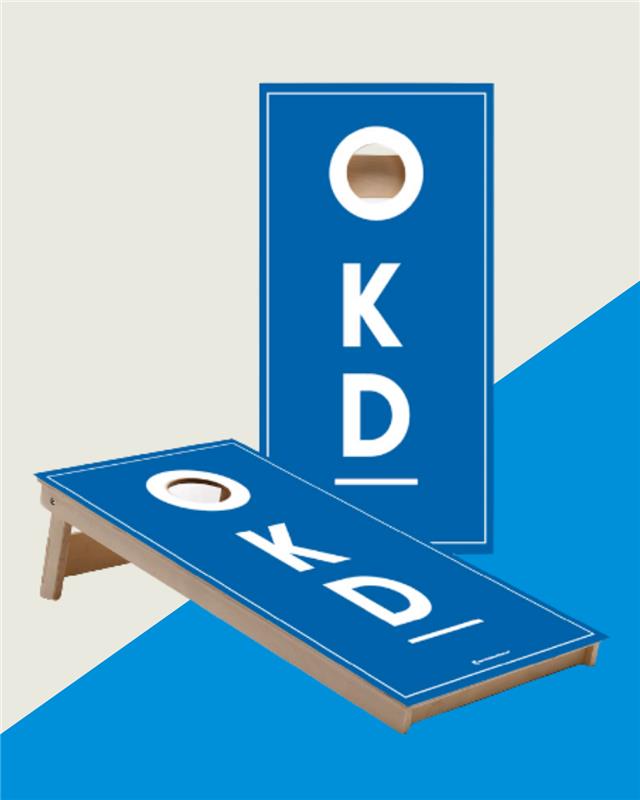 Cornhole med kastkuddar