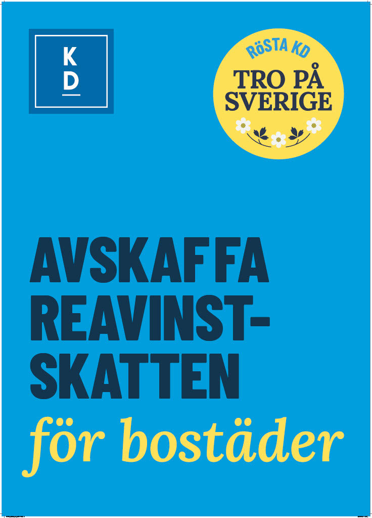 Valaffisch Avskaffa reavinstskatten för bostäder