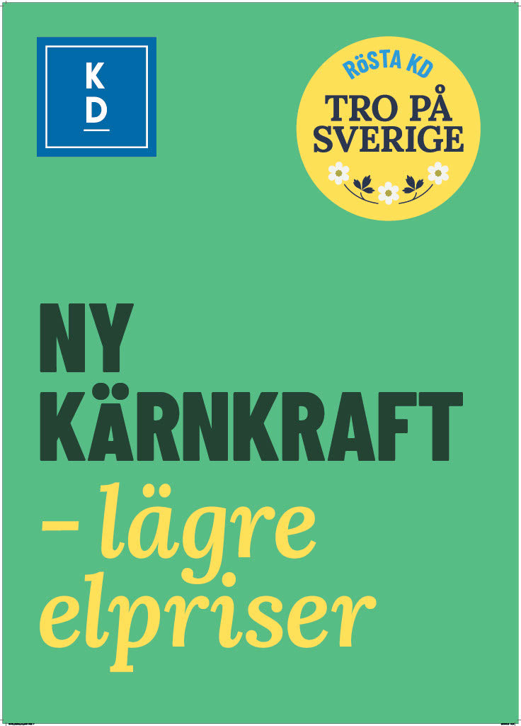 Valaffisch Ny kärnkraft - lägre elpriser